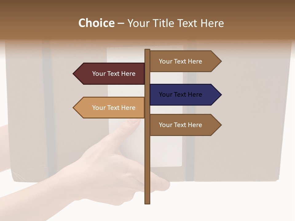 Delivering White Content PowerPoint Template