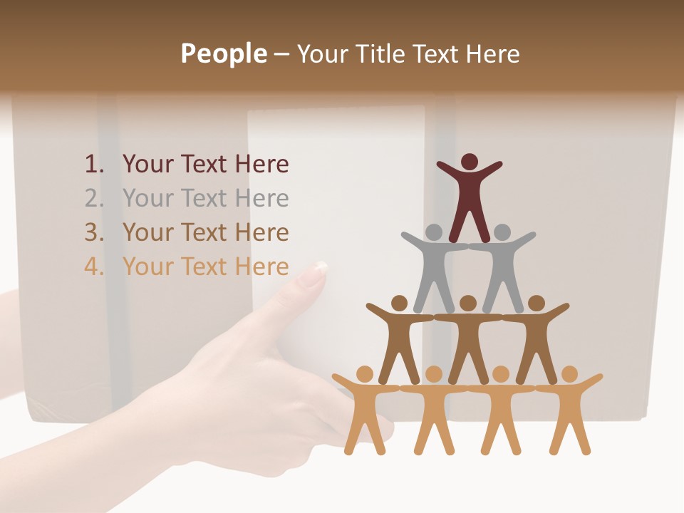 Delivering White Content PowerPoint Template
