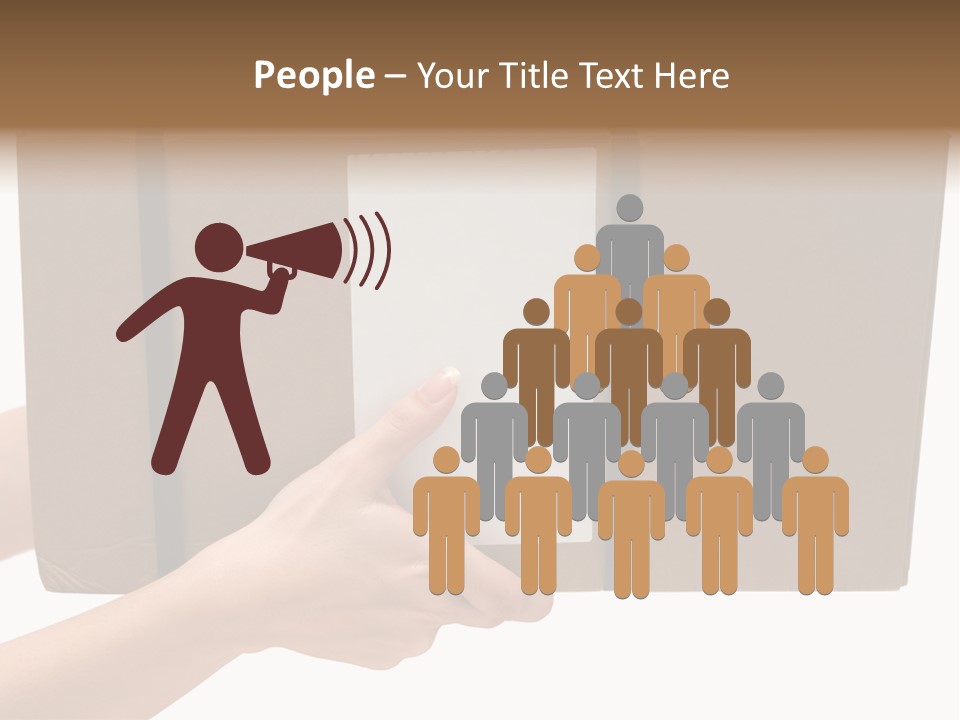 Delivering White Content PowerPoint Template