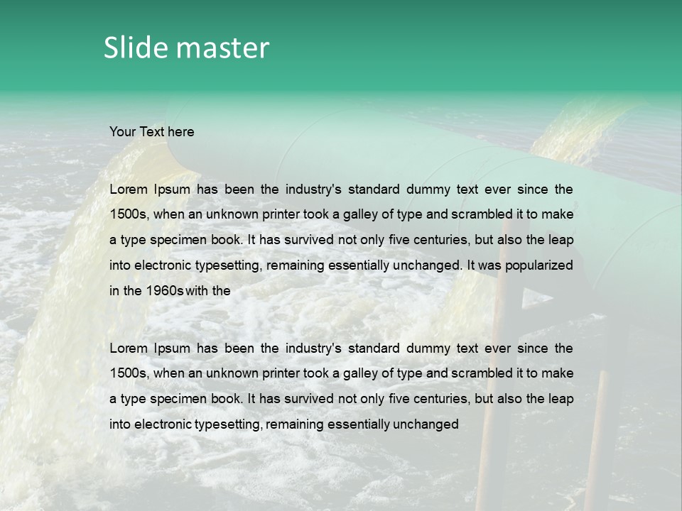 Shining Isolated Waste PowerPoint Template