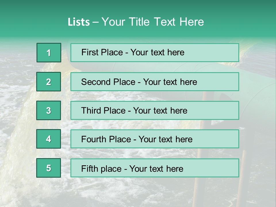 Shining Isolated Waste PowerPoint Template