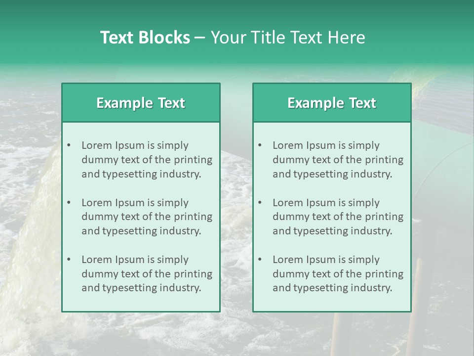 Shining Isolated Waste PowerPoint Template