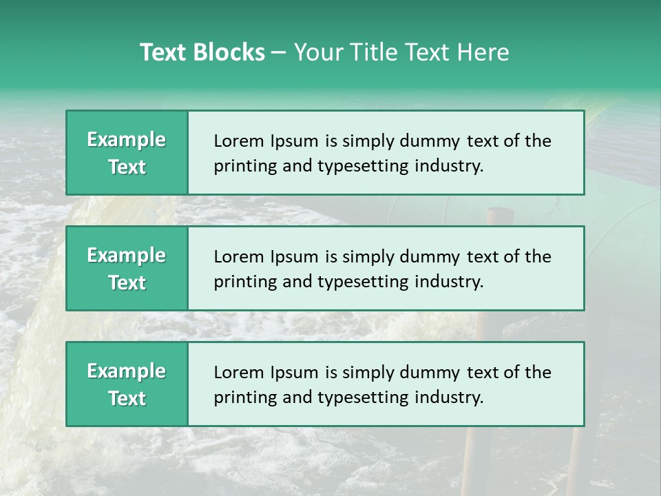 Shining Isolated Waste PowerPoint Template
