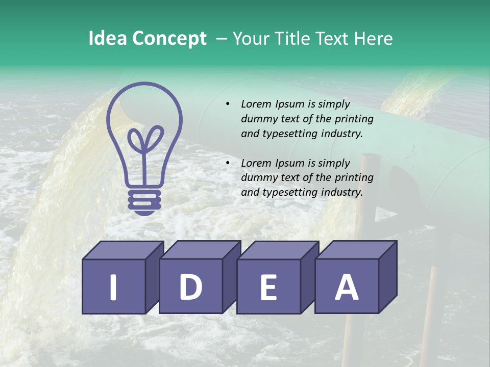 Shining Isolated Waste PowerPoint Template