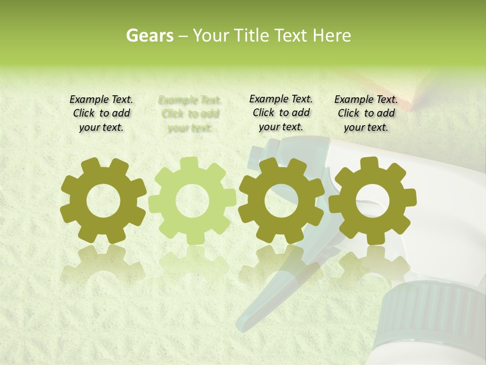 Bathroom Purity Household PowerPoint Template