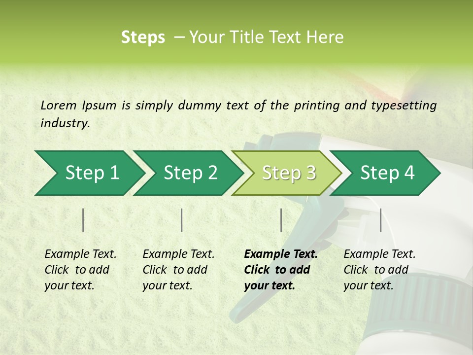 Bathroom Purity Household PowerPoint Template