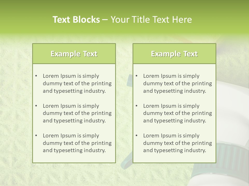 Bathroom Purity Household PowerPoint Template