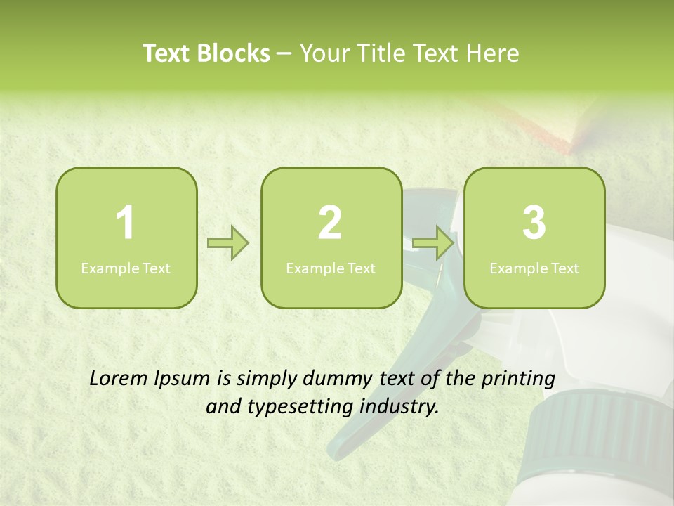 Bathroom Purity Household PowerPoint Template