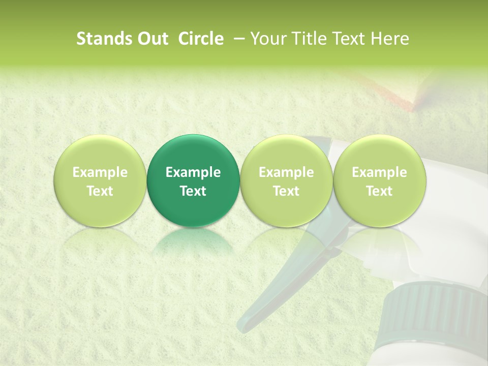 Bathroom Purity Household PowerPoint Template