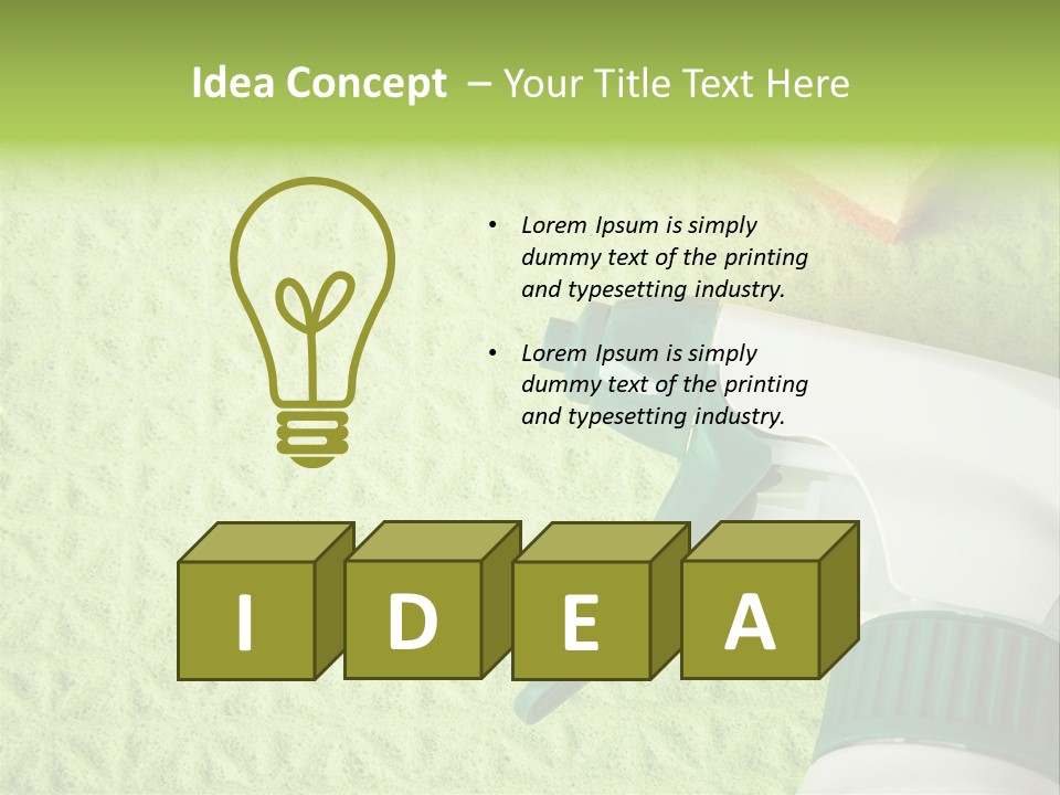 Bathroom Purity Household PowerPoint Template