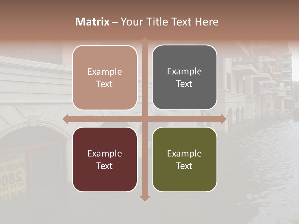 Urban Reflection City PowerPoint Template