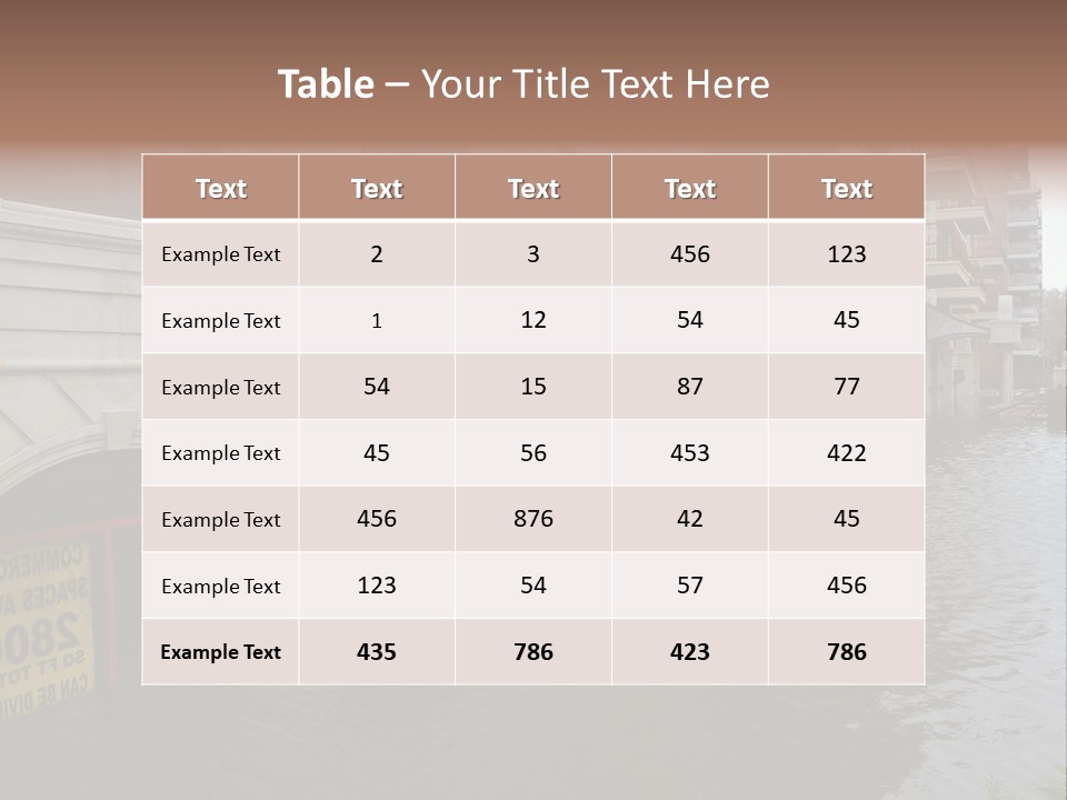 Urban Reflection City PowerPoint Template