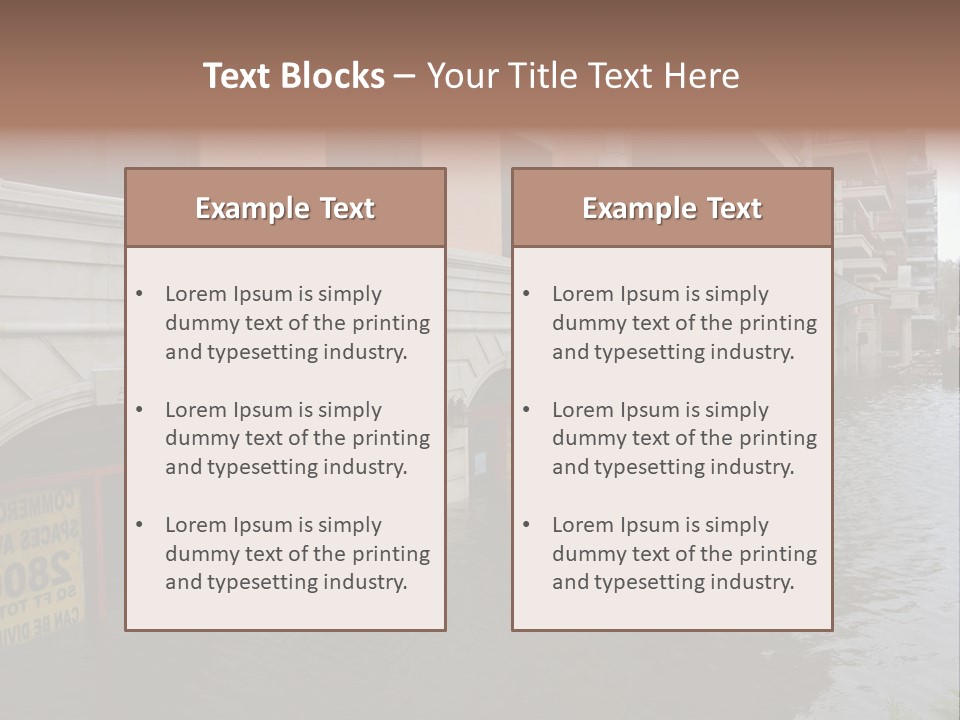 Urban Reflection City PowerPoint Template