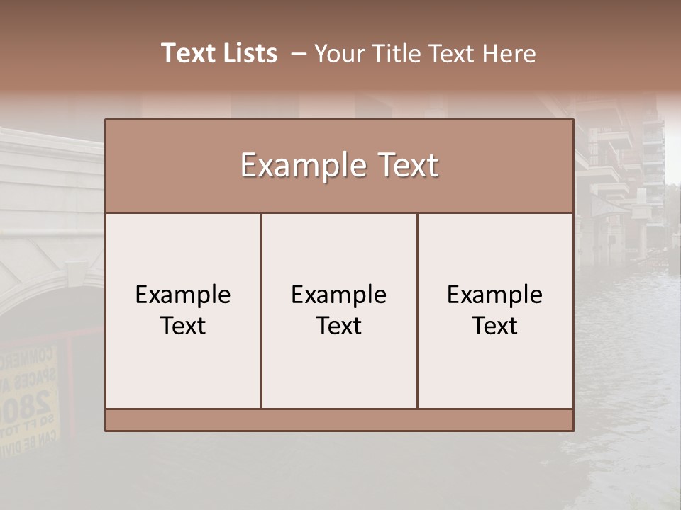 Urban Reflection City PowerPoint Template