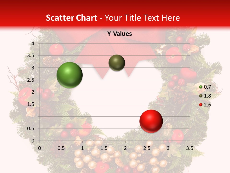 Decorated Plant Wreath PowerPoint Template