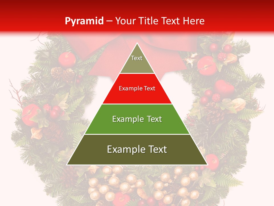 Decorated Plant Wreath PowerPoint Template