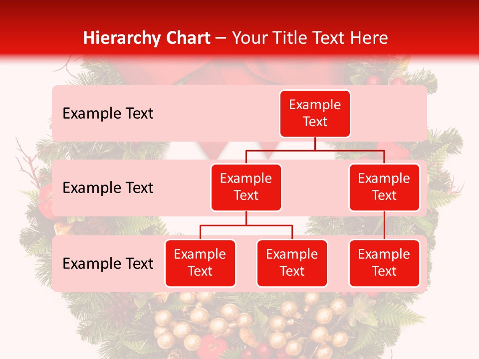 Decorated Plant Wreath PowerPoint Template
