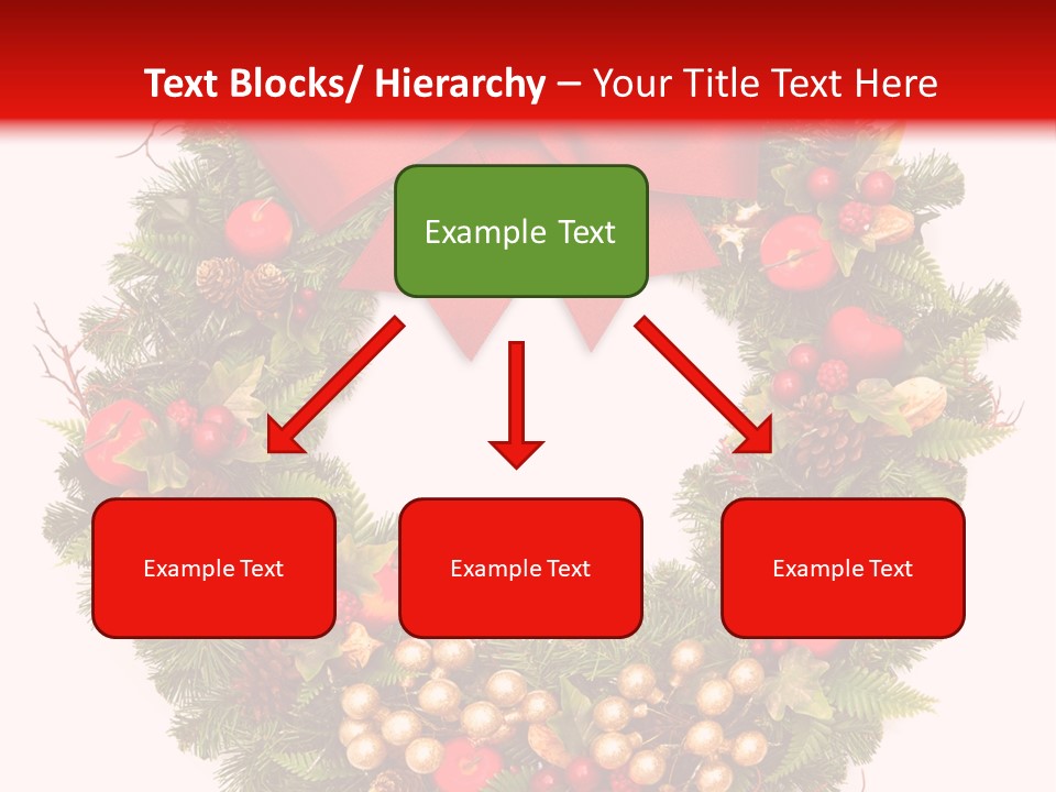 Decorated Plant Wreath PowerPoint Template