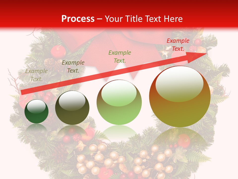 Decorated Plant Wreath PowerPoint Template
