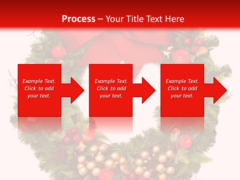 Decorated Plant Wreath PowerPoint Template
