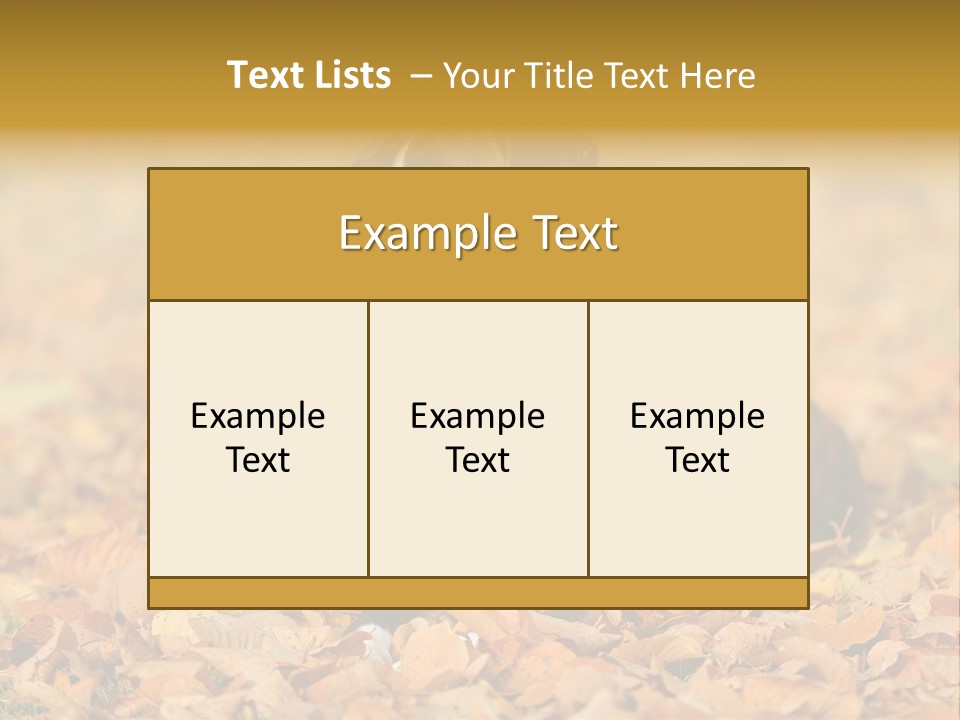 A Brown And White Dog Laying On Top Of A Pile Of Leaves PowerPoint Template