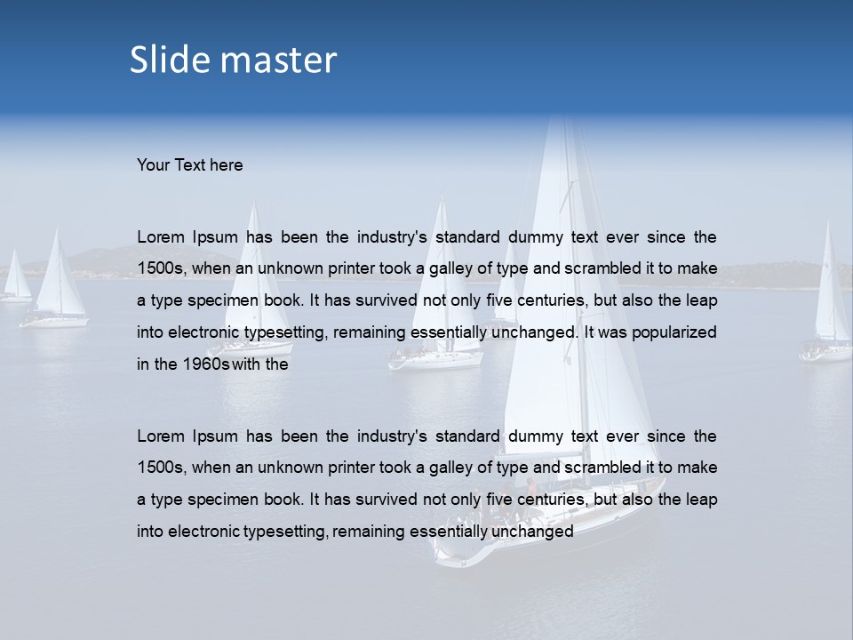 Freedom Nature Image PowerPoint Template