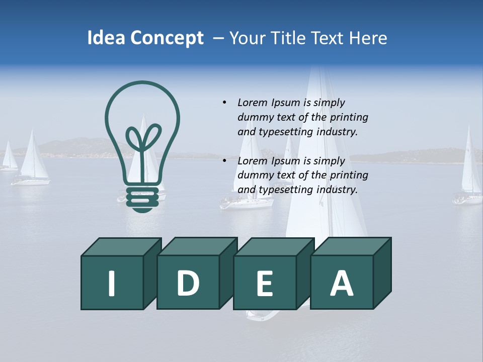 Freedom Nature Image PowerPoint Template