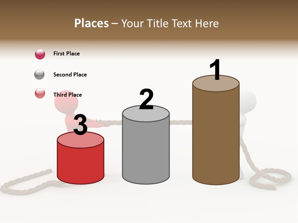 Business White Conflict PowerPoint Template