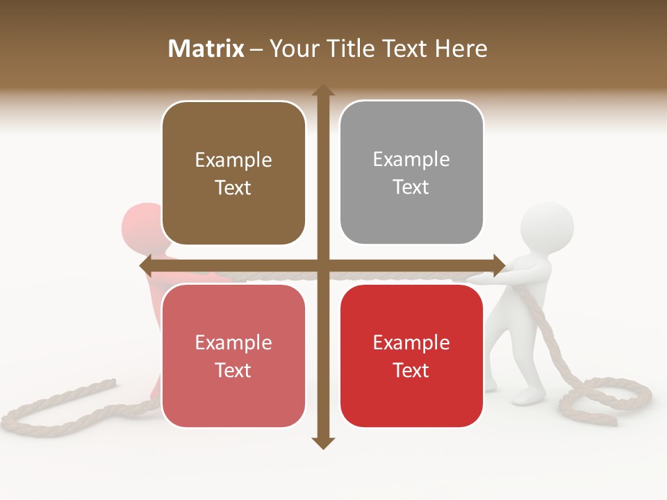 Business White Conflict PowerPoint Template