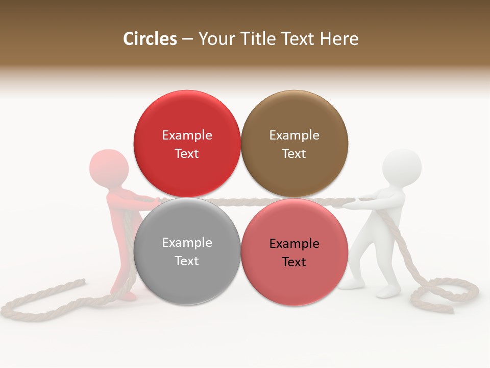 Business White Conflict PowerPoint Template