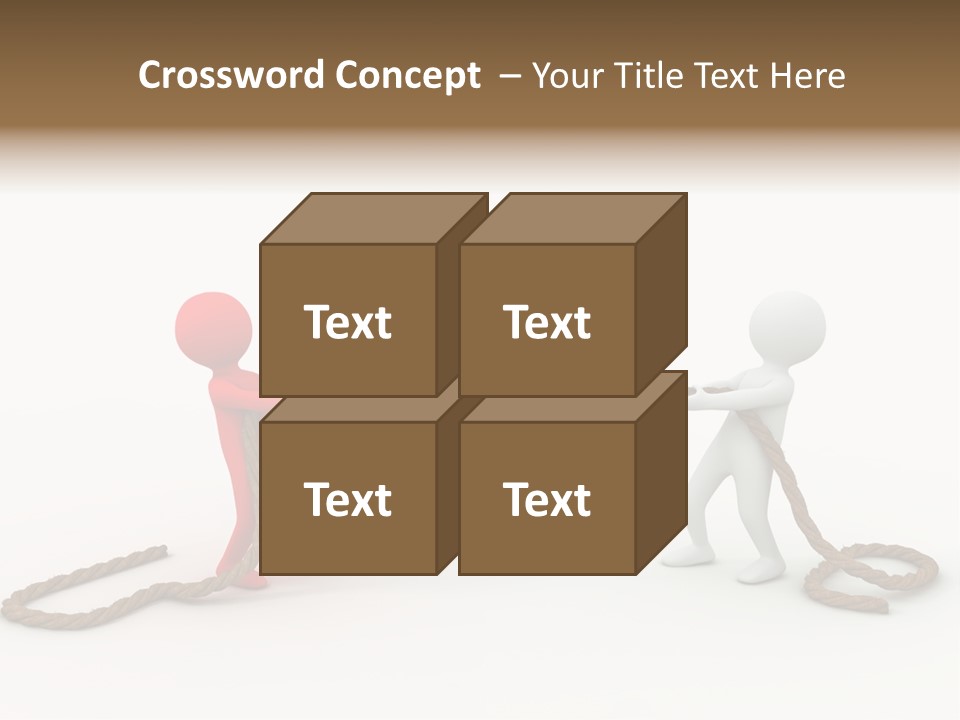 Business White Conflict PowerPoint Template