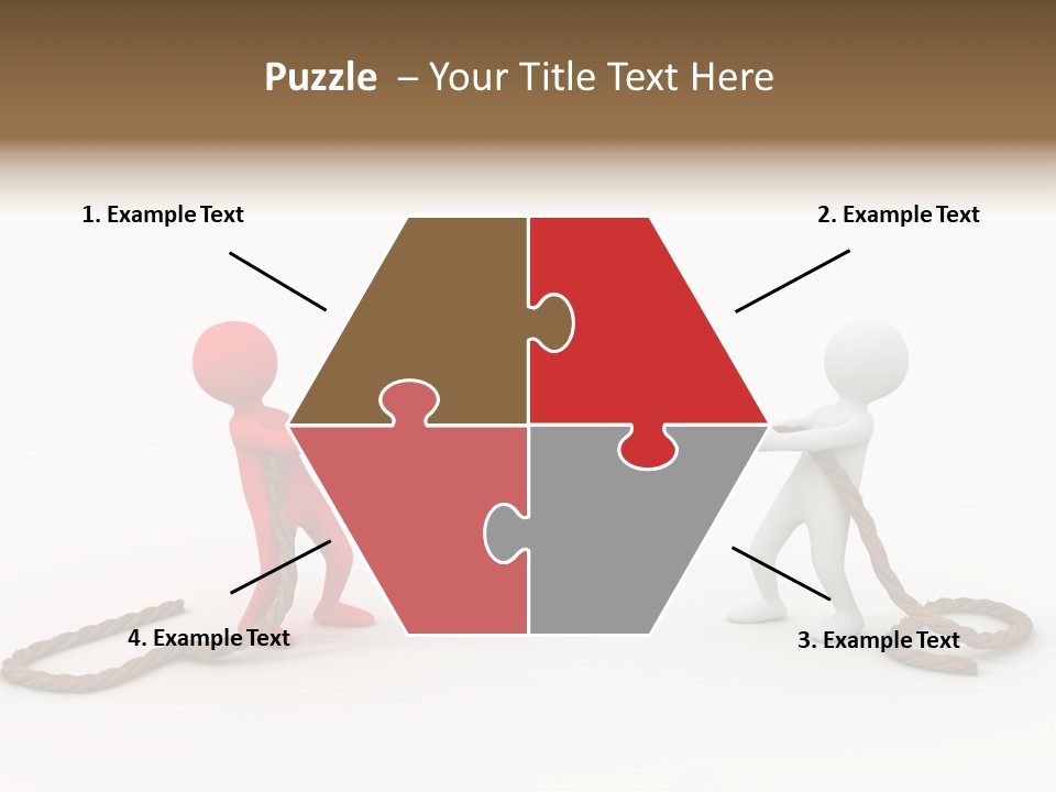 Business White Conflict PowerPoint Template