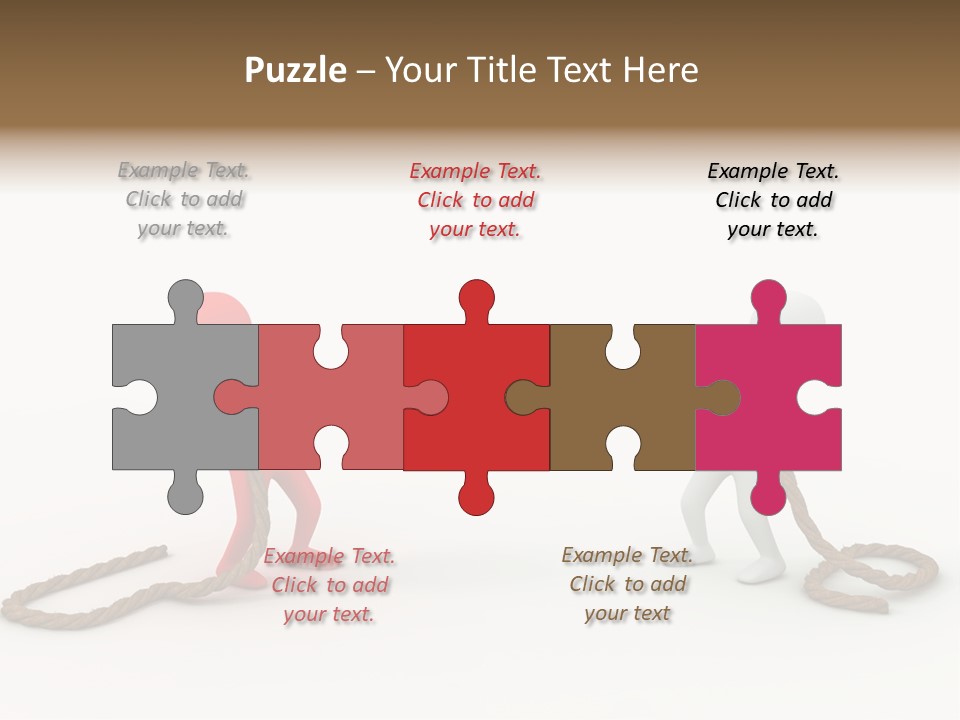 Business White Conflict PowerPoint Template