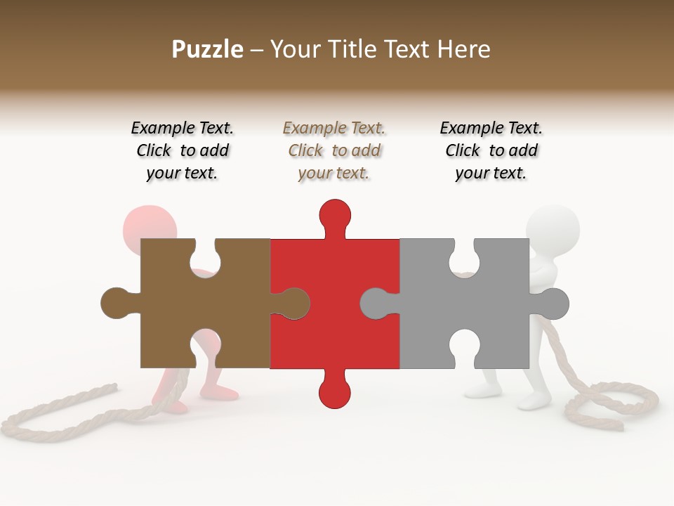 Business White Conflict PowerPoint Template