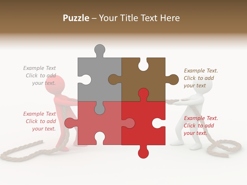 Business White Conflict PowerPoint Template