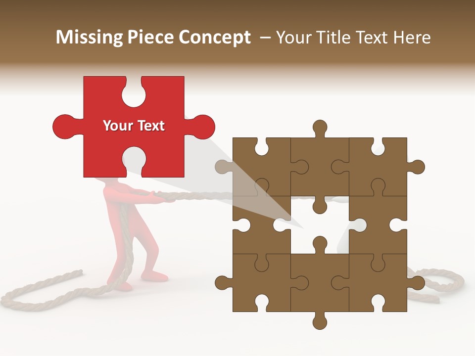 Business White Conflict PowerPoint Template