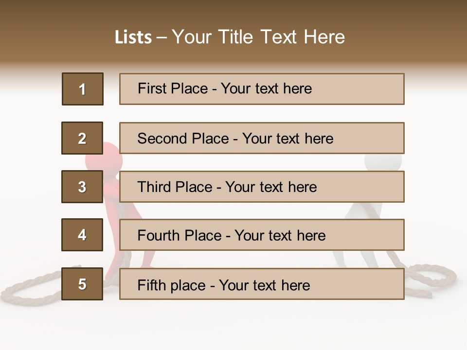 Business White Conflict PowerPoint Template