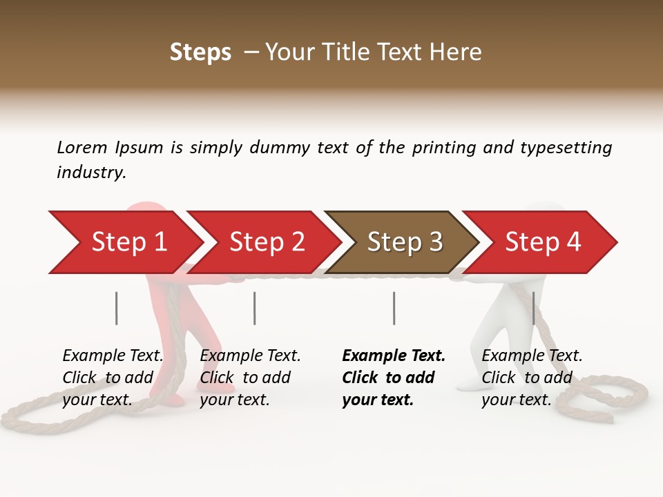 Business White Conflict PowerPoint Template