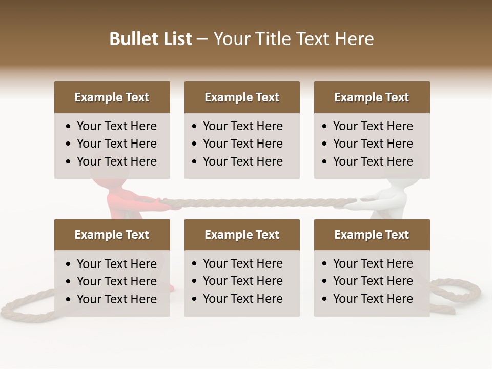 Business White Conflict PowerPoint Template