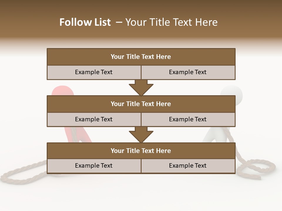 Business White Conflict PowerPoint Template