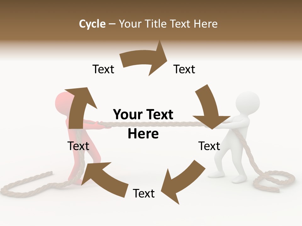 Business White Conflict PowerPoint Template
