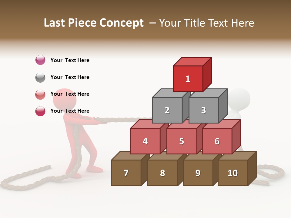 Business White Conflict PowerPoint Template