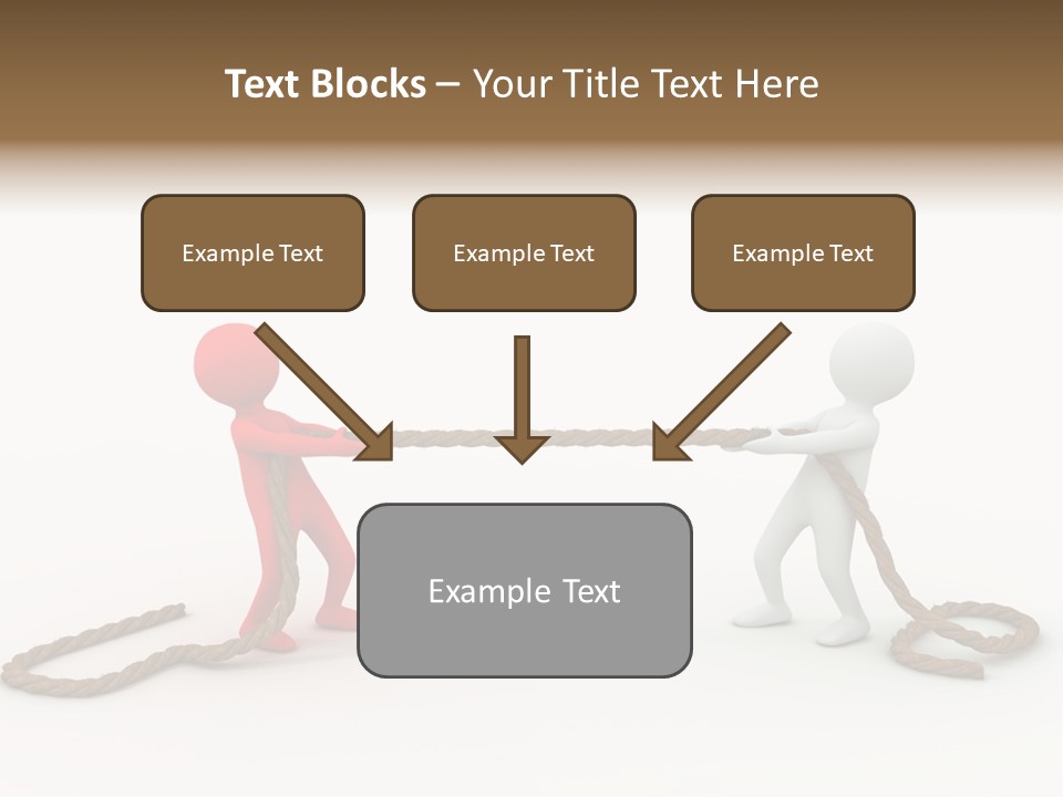 Business White Conflict PowerPoint Template