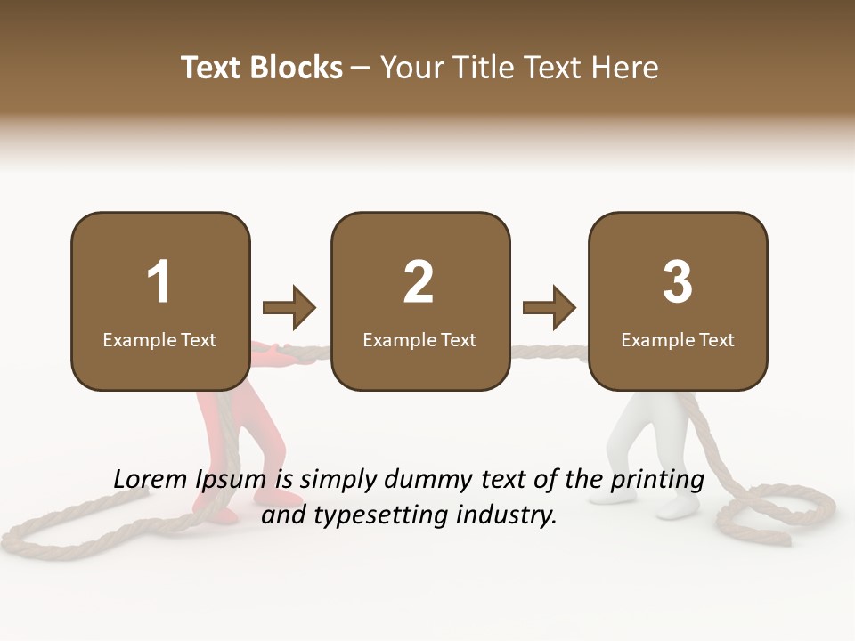 Business White Conflict PowerPoint Template