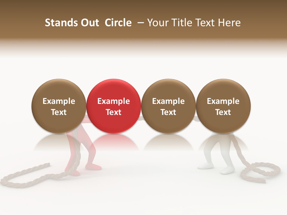 Business White Conflict PowerPoint Template