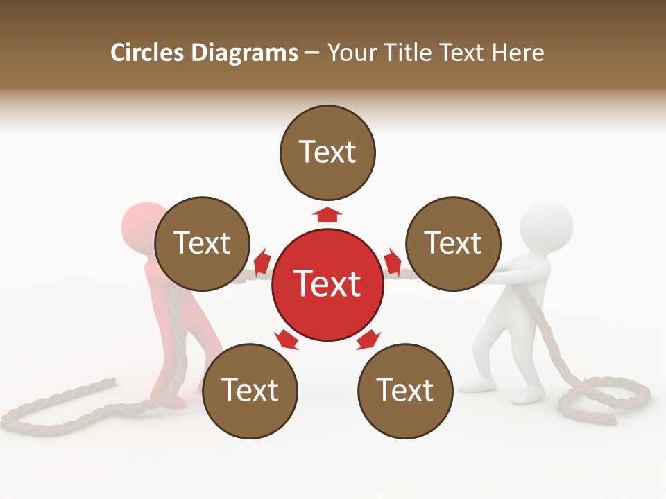 Business White Conflict PowerPoint Template