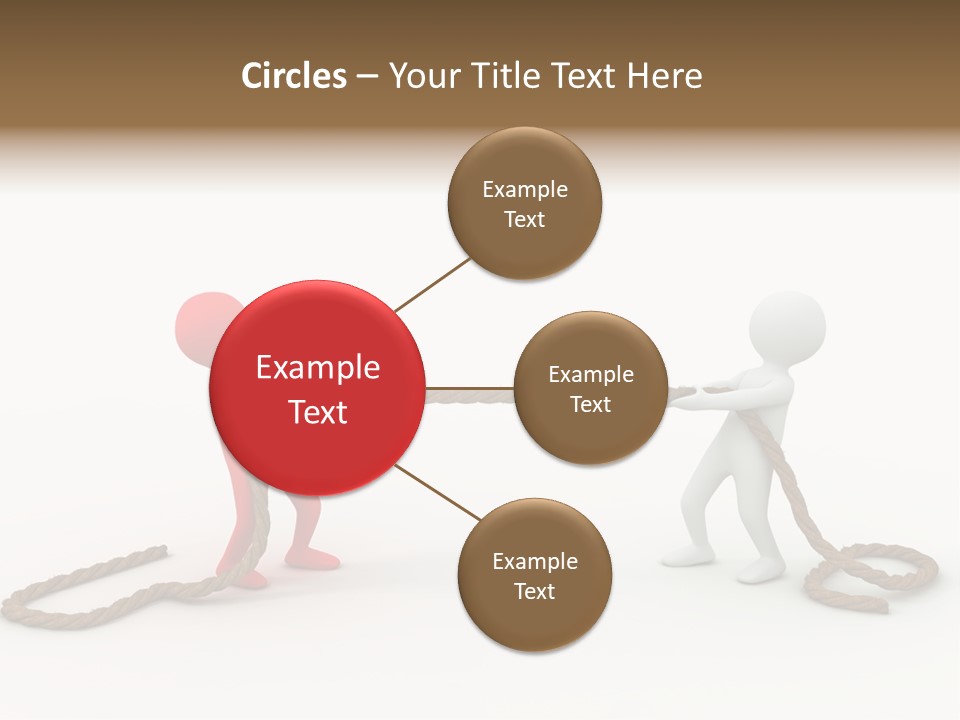 Business White Conflict PowerPoint Template