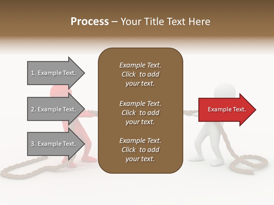 Business White Conflict PowerPoint Template