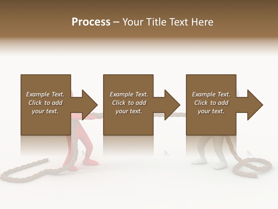 Business White Conflict PowerPoint Template