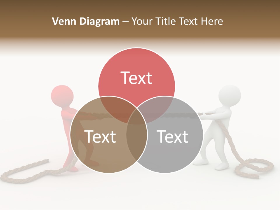 Business White Conflict PowerPoint Template